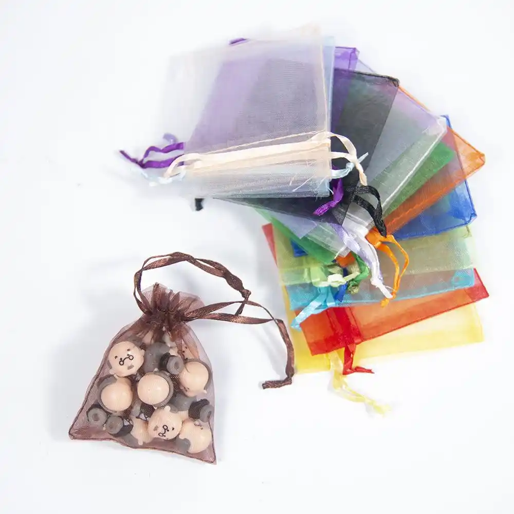 10pcs /lot candy storage bags jewelry pouches drawstring bag