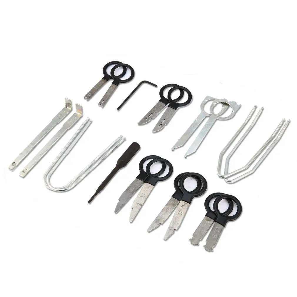 20pcs/set Portable Auto Car Radio Panel Door Clip Panel Car Audio Remover Installer Pry Kit Repair Tool Pry Tool Hand Tools
20pcs/set Portable Auto Car Radio Panel Door Clip Panel Car Audio Remover Installer Pry Kit Repair Tool Pry Tool Hand Tools