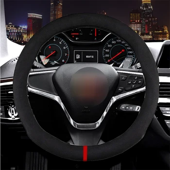 

Carbon Fiber Leather Car Steering Wheel Cover For Chevrolet Cruze Captiva Lacetti Aveo Niva Spark Sonic Trax Camaro