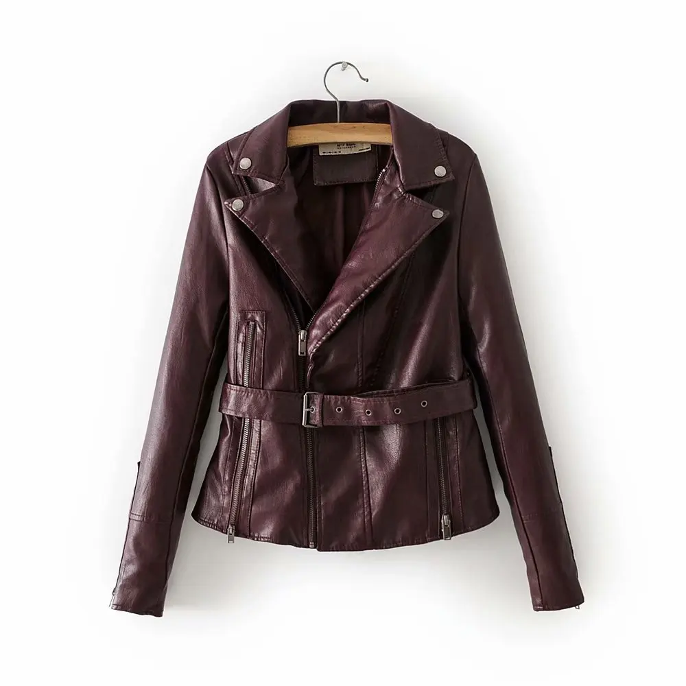 2018 Autumn And Winter New Style Western Style Slim Fit Slimming Belt Waist Hugging Short Locomotive Leather Coat Versatile Coat
2018 Autumn And Winter New Style Western Style Slim Fit Slimming Belt Waist Hugging Short Locomotive Leather Coat Versatile Coat