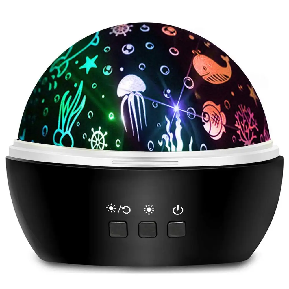 Star Night Light Projector, 8 Colors Rotating Light Projector for Baby with Star and Ocean Theme for Children Bedroom - Black
Star Night Light Projector, 8 Colors Rotating Light Projector for Baby with Star and Ocean Theme for Children Bedroom - Black
