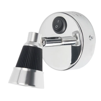 12V/3W LED Caravan Reading Light Small Spotlight Wall Lamp Warm White Color
12V/3W LED Caravan Reading Light Small Spotlight Wall Lamp Warm White Color