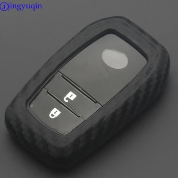 jingyuqin Carbon Fiber Silicone Remote Fob Car Key Case Cover for Toyota Chr C-hr Land Cruiser 200 Avensis Auris Corolla
jingyuqin Carbon Fiber Silicone Remote Fob Car Key Case Cover for Toyota Chr C-hr Land Cruiser 200 Avensis Auris Corolla