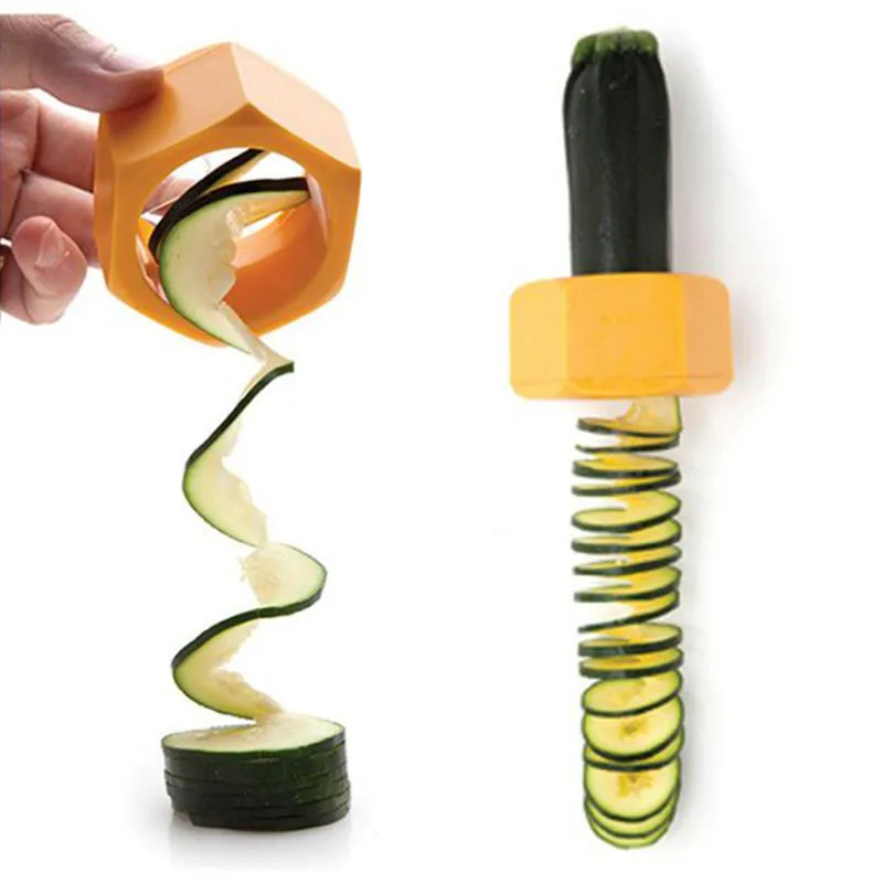 1Pc Cucumber Spiral Slicer Peeler Creative Beauty Slicer Rotating Cucumber Cut Safe And Convenient Multi-Function Kitchen Gadget
1Pc Cucumber Spiral Slicer Peeler Creative Beauty Slicer Rotating Cucumber Cut Safe And Convenient Multi-Function Kitchen Gadget
