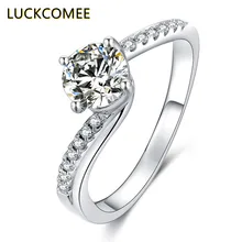 LUCKCOMEE S925 Sterling Silver Plated 18k Gold Happy Embrace Twisted Arm Shape Ring 1 Carat Moissanite Jewelry Ring For Women
LUCKCOMEE S925 Sterling Silver Plated 18k Gold Happy Embrace Twisted Arm Shape Ring 1 Carat Moissanite Jewelry Ring For Women