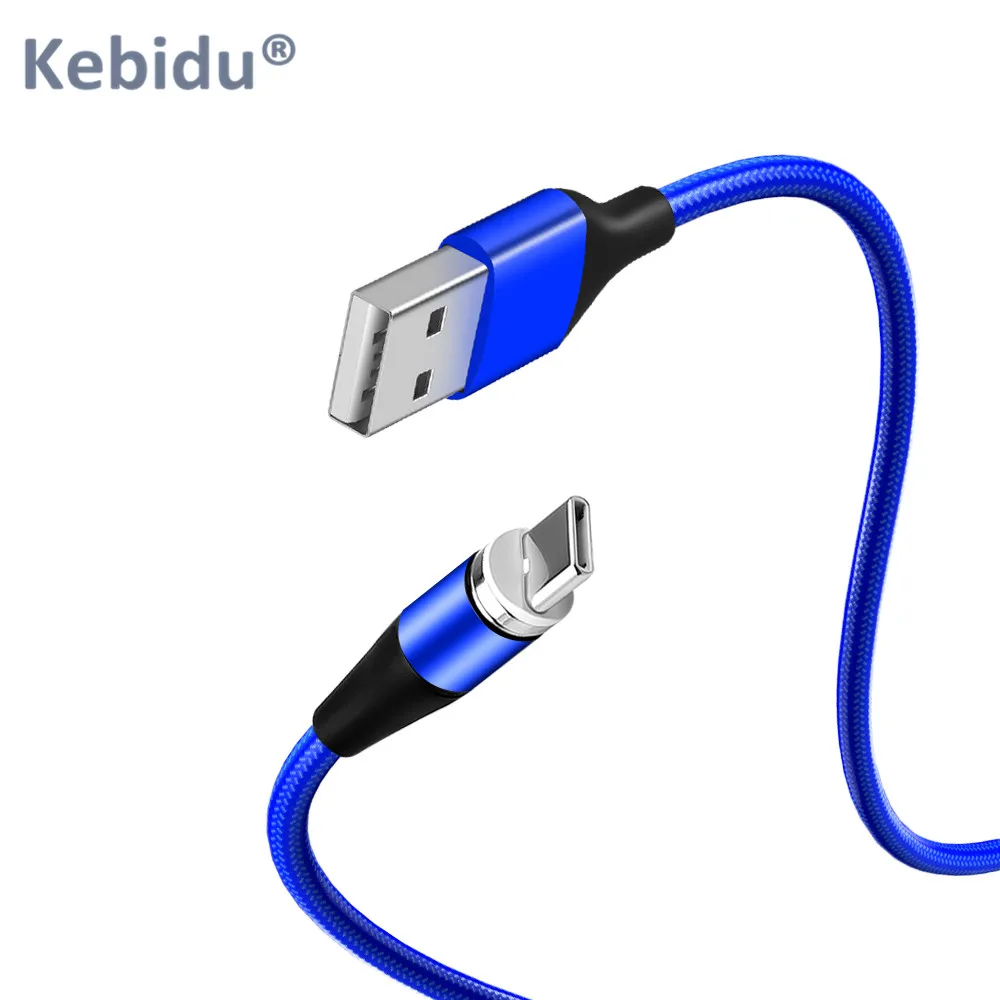 Магнитный USB кабель Kebidu для быстрой зарядки 3 А Type C телефонный Macbook Samsung Xiaomi Huawei
