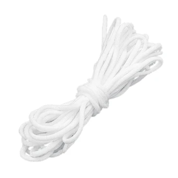 10M Elastic Bands for Sewing Mask String Earloop Cords (3mm), Stretch Rope Elastic Band for DIY Crafts ,White,5Pack
10M Elastic Bands for Sewing Mask String Earloop Cords (3mm), Stretch Rope Elastic Band for DIY Crafts ,White,5Pack