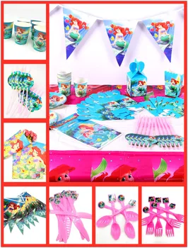 82pc/set Little Mermaid Party Supplies Girls Kids Party Tablecloth Banner Plates Napkins Baby girls Birthday party favors
82pc/set Little Mermaid Party Supplies Girls Kids Party Tablecloth Banner Plates Napkins Baby girls Birthday party favors