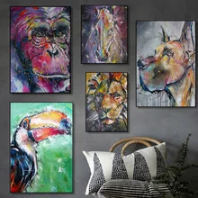 Nordic Graffiti Art Animal Canvas Painting Animal Expression Head Poster and Prints Office Living Room Home Decoration Cuadros
Nordic Graffiti Art Animal Canvas Painting Animal Expression Head Poster and Prints Office Living Room Home Decoration Cuadros
