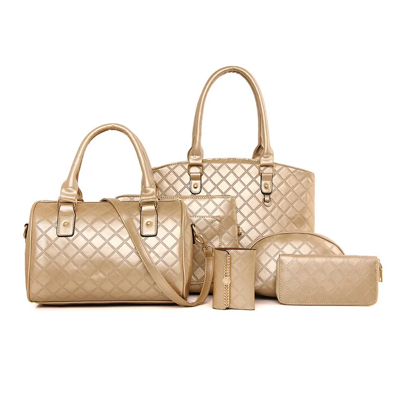 2016 New Style Different Size Bags Six Pieces Set Embossed Rhombus Occident Fashion Handbag Shoulder WOMEN'S Bag Bag
2016 New Style Different Size Bags Six Pieces Set Embossed Rhombus Occident Fashion Handbag Shoulder WOMEN'S Bag Bag