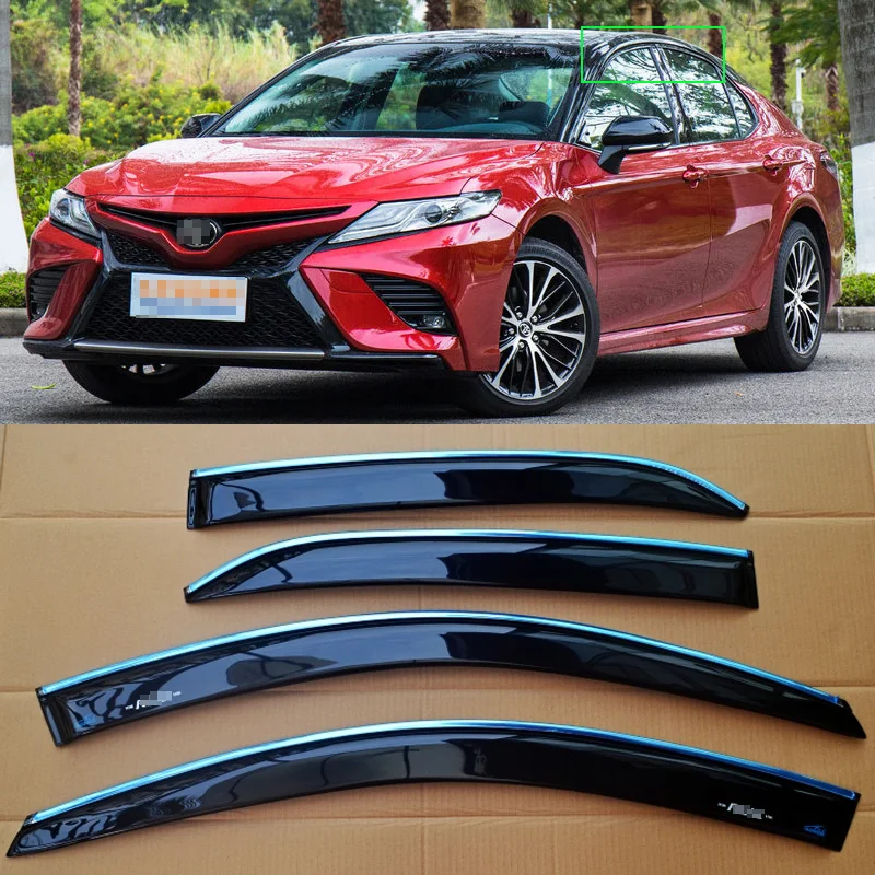 4pcs Silver Trim Window Visor Shade Vent Wind Rain Deflector Guards For Toyota Camry 2018
4pcs Silver Trim Window Visor Shade Vent Wind Rain Deflector Guards For Toyota Camry 2018