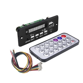 12V MP3 Decoder Board Car Audio FM Radio Dual Channel USB MP3 Player Module With Remote Control For Car and Power Amplifier DIY
12V MP3 Decoder Board Car Audio FM Radio Dual Channel USB MP3 Player Module With Remote Control For Car and Power Amplifier DIY