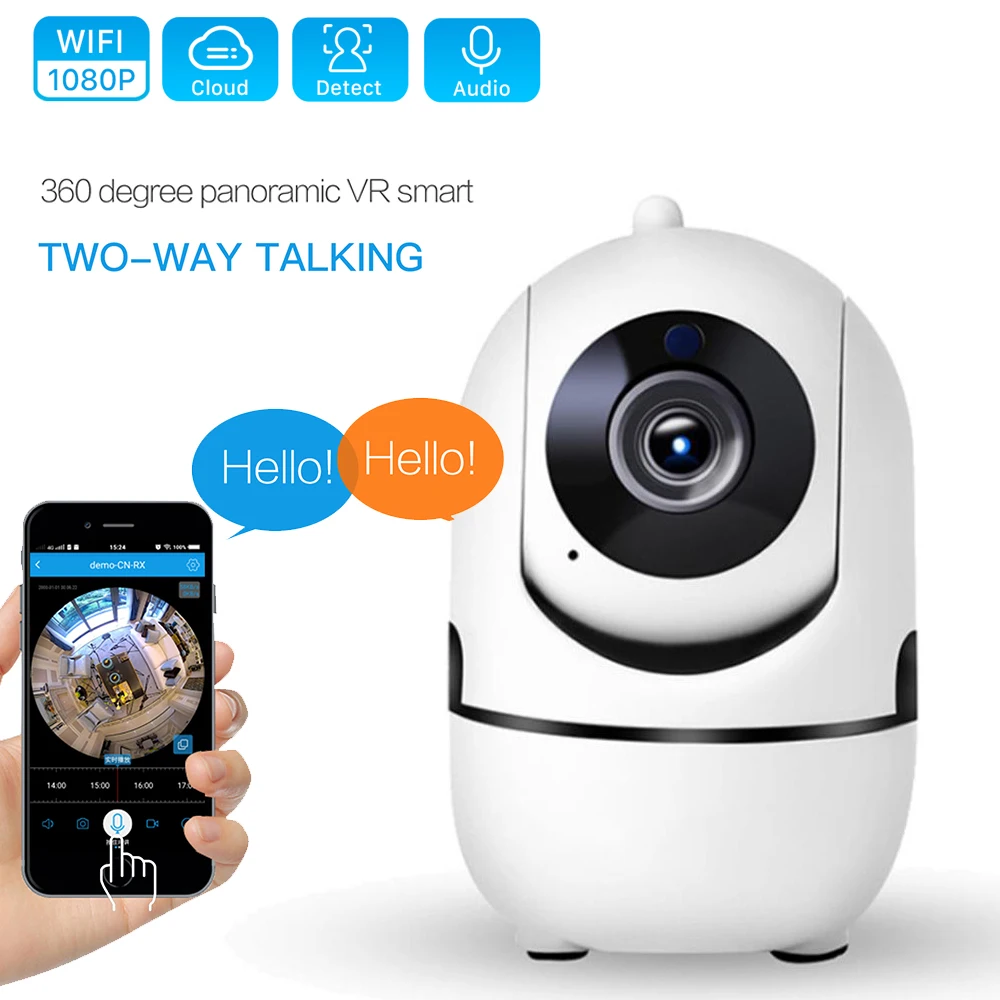 1080P Cloud Wifi IP Camera Home Security Surveillance Camera white Auto Tracking Network WiFi Camera Baby Monitor Night Vision
1080P Cloud Wifi IP Camera Home Security Surveillance Camera white Auto Tracking Network WiFi Camera Baby Monitor Night Vision