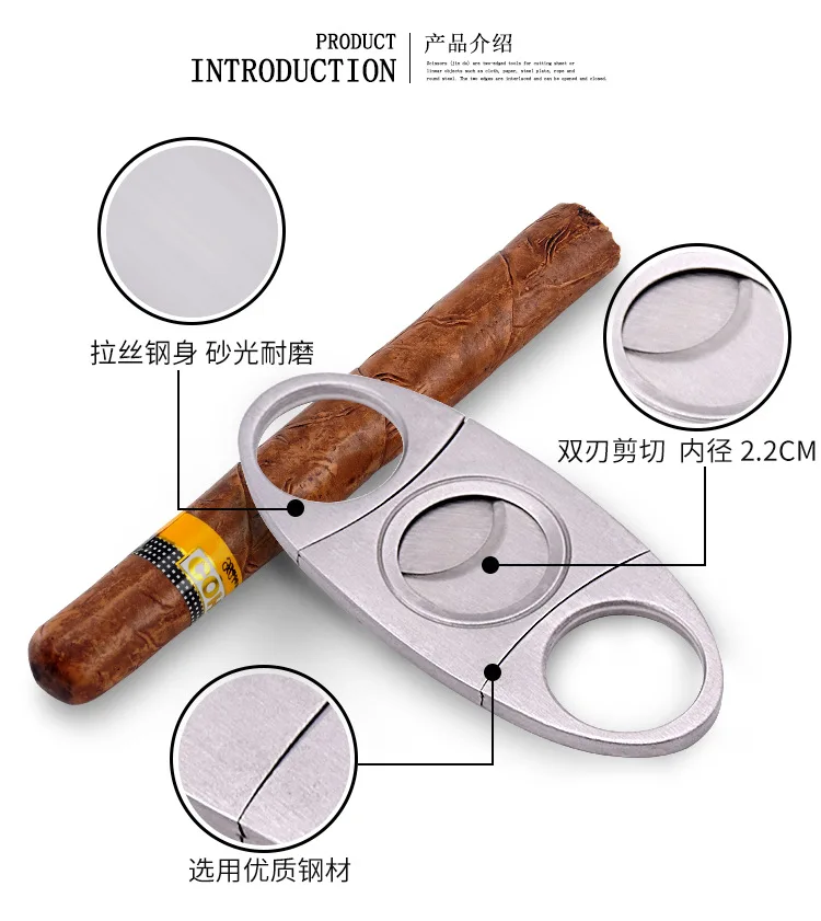 currently available wholesale stainless steel cigar cutter