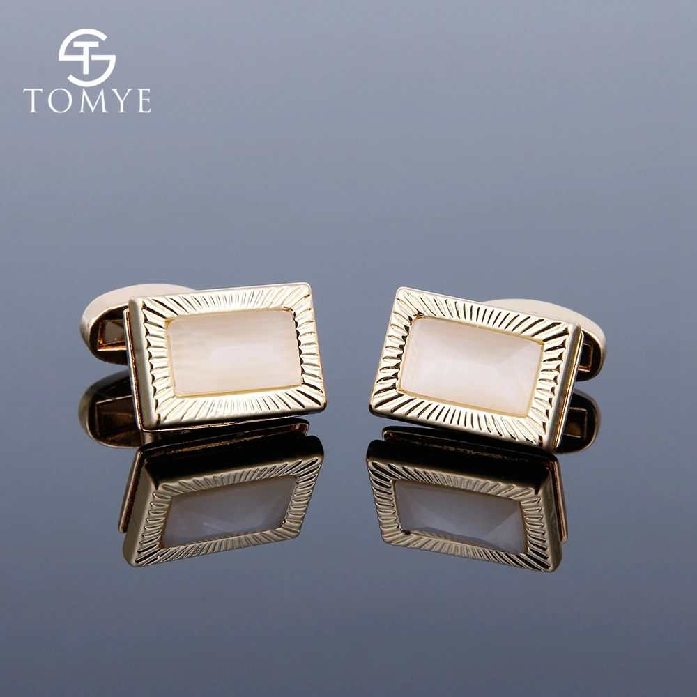 TOMYE Men's Cufflinks High Quality Luxury Gold Square Opal Groom Shirt Cuff Links Wedding Stud Custom XK19S089
TOMYE Men's Cufflinks High Quality Luxury Gold Square Opal Groom Shirt Cuff Links Wedding Stud Custom XK19S089