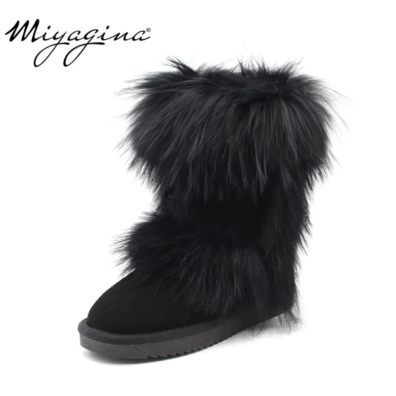 Top Qualith New Fashion Black Fox Fur Woman Snow Boots Lady Winter Boots Genuine Cowhide Leather Warm Boots Women Boots Shoes
Top Qualith New Fashion Black Fox Fur Woman Snow Boots Lady Winter Boots Genuine Cowhide Leather Warm Boots Women Boots Shoes