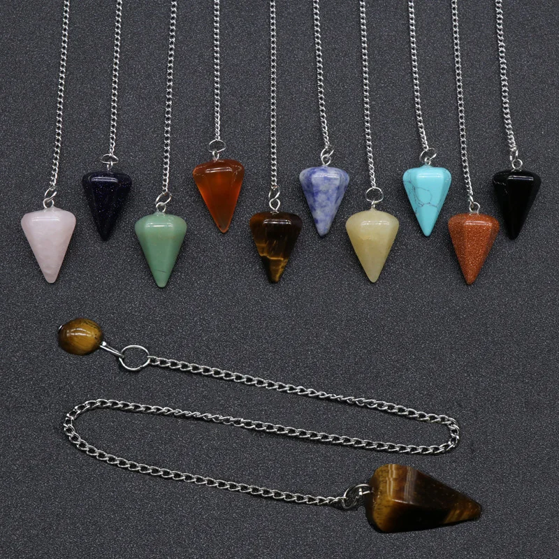 Natural Stone Clear Crystal Pendulum Tiger eye Black Obsidian Pink Quartz Chakra Healing Reiki Hexagonal Pendulums for Men Women
Natural Stone Clear Crystal Pendulum Tiger eye Black Obsidian Pink Quartz Chakra Healing Reiki Hexagonal Pendulums for Men Women
