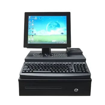 All in One POS System Dual LCD Screen Cash Register with 58mm Receipt Printer & Cash Drawer POS Terminal One Touch Panel
All in One POS System Dual LCD Screen Cash Register with 58mm Receipt Printer & Cash Drawer POS Terminal One Touch Panel