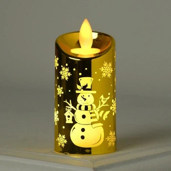 Illuminated figure "Candle gold snowman", 9x5x5 cm, from 2x2032 batteries (included) T / WHITE 4357304
Illuminated figure "Candle gold snowman", 9x5x5 cm, from 2x2032 batteries (included) T / WHITE 4357304