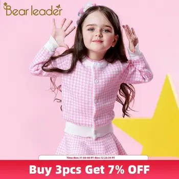 Bear Leader Girls Sets 2020 New Spring Pink Houndstooth Knitted Suits Long Sleeve Plaid Sweater+Skit 2Pcs Kids Suits For 3-7Y
Bear Leader Girls Sets 2020 New Spring Pink Houndstooth Knitted Suits Long Sleeve Plaid Sweater+Skit 2Pcs Kids Suits For 3-7Y