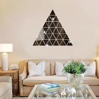 Triangular axle mirror decorative wall attached diY pyramid wall art 3D yak mirror wall mirror paste
Triangular axle mirror decorative wall attached diY pyramid wall art 3D yak mirror wall mirror paste