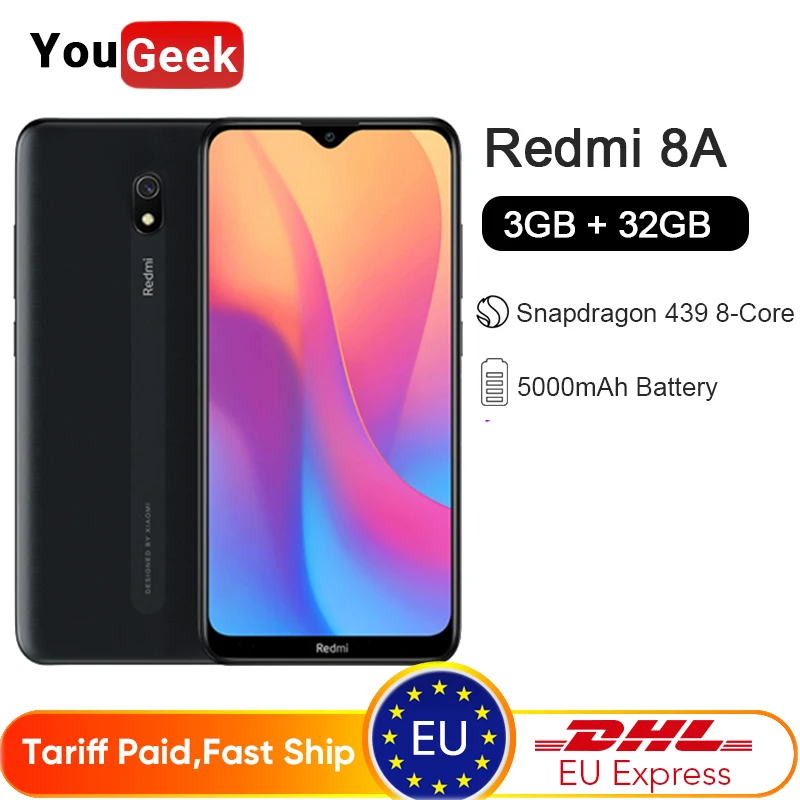 Глобальная прошивка Xiaomi Redmi 8A 8 A 3 Гб оперативной памяти 32 встроенной мобильный