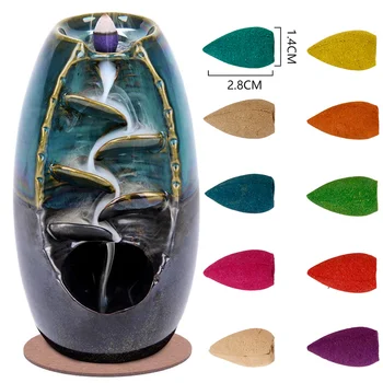 200pcs Natural Reflux Tower Incense Indian Incense Smoke Incense Cones Hollow Tower Backflow Sandalwood Bullet Aromatherapy
200pcs Natural Reflux Tower Incense Indian Incense Smoke Incense Cones Hollow Tower Backflow Sandalwood Bullet Aromatherapy