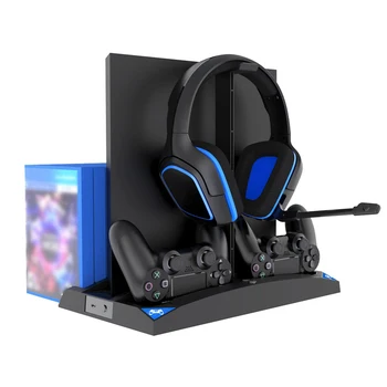 Multi-Function Host Stand For PS4/SLIM/PRO Console Vertical 6-in-1 Handle Charging Stand For PS4 Cooling Fan Universal
Multi-Function Host Stand For PS4/SLIM/PRO Console Vertical 6-in-1 Handle Charging Stand For PS4 Cooling Fan Universal