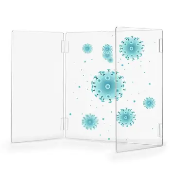 Protective Sneeze Guard Against Coughing & Sneezing Clear Acrylic Shield Guard for Counters Transaction Windows Protection
Protective Sneeze Guard Against Coughing & Sneezing Clear Acrylic Shield Guard for Counters Transaction Windows Protection