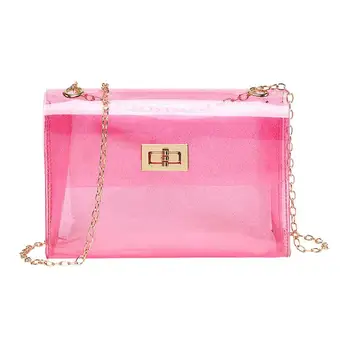 Candy Color Small Transparent Jelly Bag 2020 Summer New High quality PVC Women's Designer Handbag Chain Shoulder Messenger Bag
Candy Color Small Transparent Jelly Bag 2020 Summer New High quality PVC Women's Designer Handbag Chain Shoulder Messenger Bag