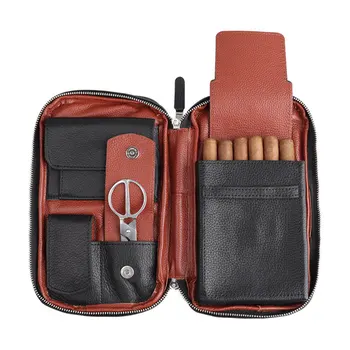 Genuine Leather Cigar Bag Case Smoking Cigar Humidor Case Box Travel Portable Cuban Cigars Storage Bag
Genuine Leather Cigar Bag Case Smoking Cigar Humidor Case Box Travel Portable Cuban Cigars Storage Bag