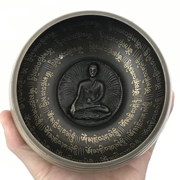Nepalese Mantra Singing Bowls Buddhism Handmade Carving Singing Bowl with Mallet and Cushion
Nepalese Mantra Singing Bowls Buddhism Handmade Carving Singing Bowl with Mallet and Cushion