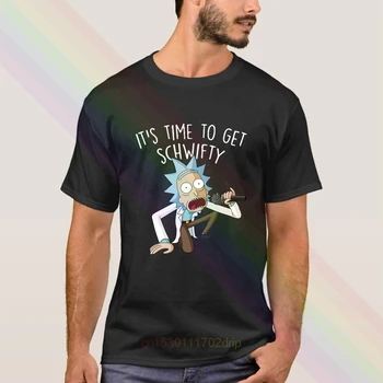 

2020 Newest It's Time To Get Schwifty Rick Ond Morty T-Shirt Summer Men's Short Sleeve Popular Tees Shirt Tops Unisex