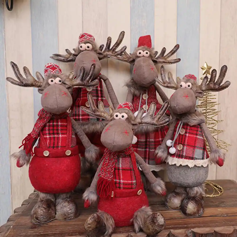 santa claus snowman elk dolls christmas ornaments merry