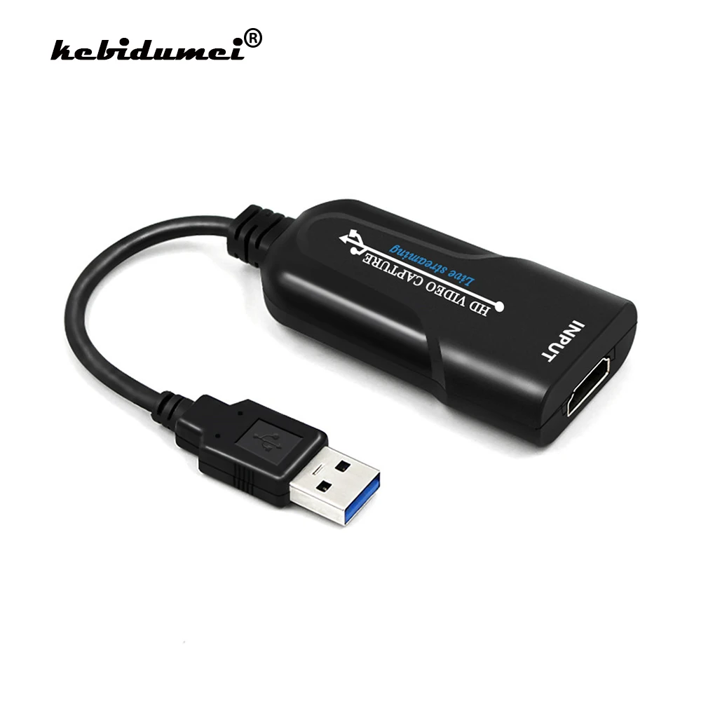 USB-Карта видеозахвата kebidumei USB 3 0 HDMI-совместимое устройство для PS4 DVD камеры