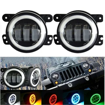 2PCS DOT 4Inch Round Wrangler Led Fog Light 30W 6000K White Halo Ring DRL Off Road Fog Lamps For Jeep Wrangler JK TJ LJ
2PCS DOT 4Inch Round Wrangler Led Fog Light 30W 6000K White Halo Ring DRL Off Road Fog Lamps For Jeep Wrangler JK TJ LJ