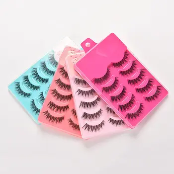 5pairs False Eyelashes Set Hand Made Crisscross Eye Lash Extension Tools False Strip Lashes Beauty Essentials 4 Color 
5pairs False Eyelashes Set Hand Made Crisscross Eye Lash Extension Tools False Strip Lashes Beauty Essentials 4 Color