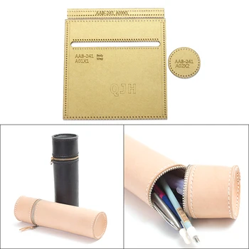 Leather craft tools student pen holder acrylic transparent template diy handmade leather pen case drawing sewing pattern design 
Leather craft tools student pen holder acrylic transparent template diy handmade leather pen case drawing sewing pattern design