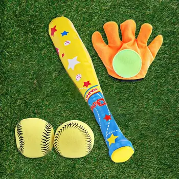 4 Pcs Kids Baseball Toys Set Plastic Soft Baseball Sport Children Bat Gloves Ball Set For Kids School Game Playing Baseball Set
4 Pcs Kids Baseball Toys Set Plastic Soft Baseball Sport Children Bat Gloves Ball Set For Kids School Game Playing Baseball Set