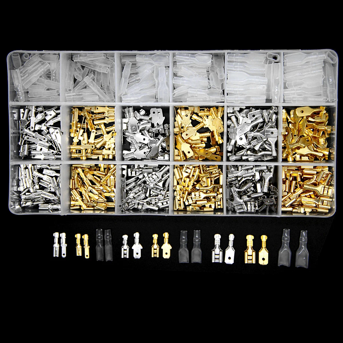 540Pcs Female Male Electrical Spade Wire Butt Connectors Lugs Battery Starter Cable Splice Crimp Terminals Kit Assortment
540Pcs Female Male Electrical Spade Wire Butt Connectors Lugs Battery Starter Cable Splice Crimp Terminals Kit Assortment