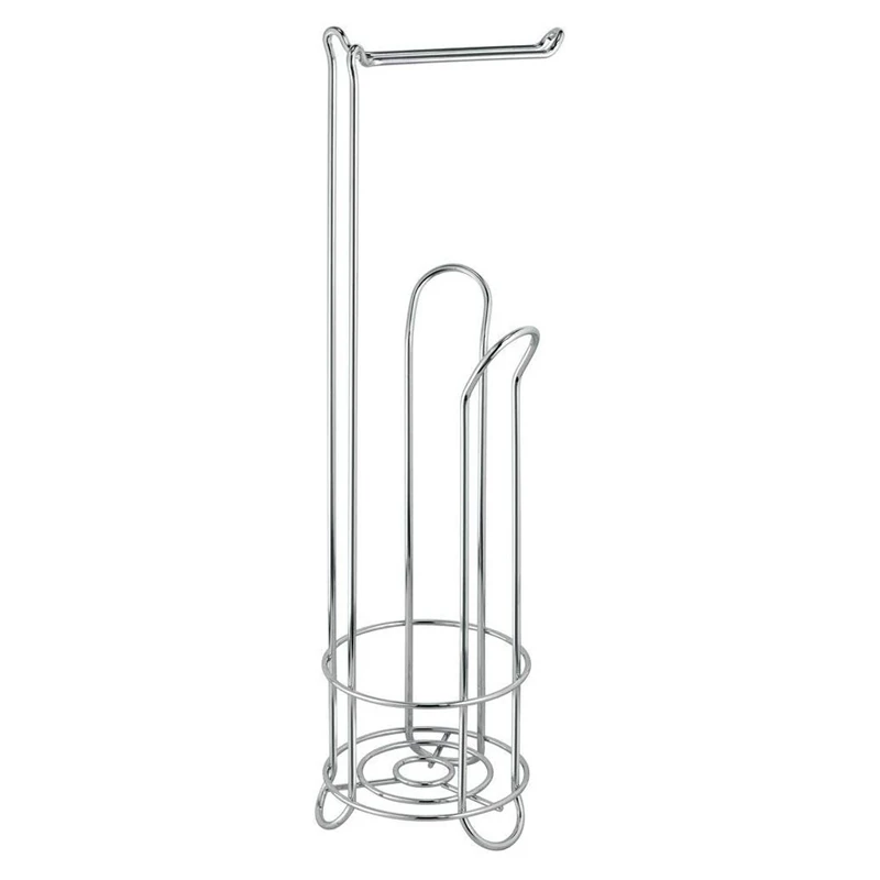 Toilet Roll Holder Free Standing, Compact Metal Toilet Roll Storage for 4 Paper Rolls, Practical Bathroom Accessory for Toilet o
Toilet Roll Holder Free Standing, Compact Metal Toilet Roll Storage for 4 Paper Rolls, Practical Bathroom Accessory for Toilet o
