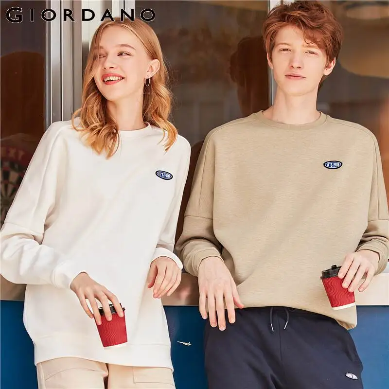Giordano Men Sweatshirt Letter Embroidery Drop-shoulder Pullover Men Crewneck Loose Thick Blusa De Frio Masculino 01029804
Giordano Men Sweatshirt Letter Embroidery Drop-shoulder Pullover Men Crewneck Loose Thick Blusa De Frio Masculino 01029804