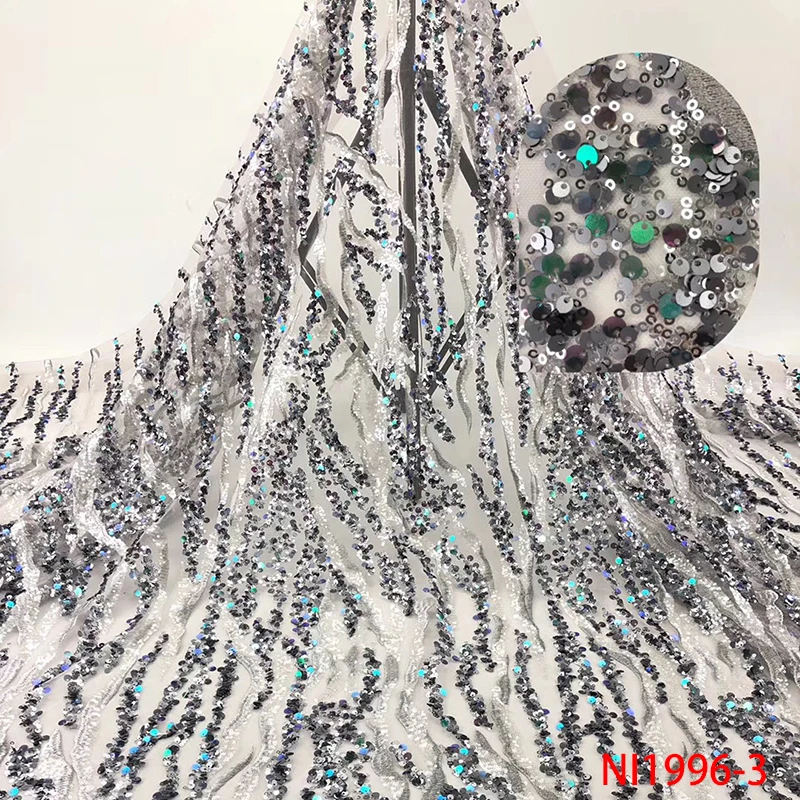 Latest French Lace Fabric 2019 Sequins Lace Embroidery African Party Dress High Quality For African Lace Fabric NI1996
Latest French Lace Fabric 2019 Sequins Lace Embroidery African Party Dress High Quality For African Lace Fabric NI1996