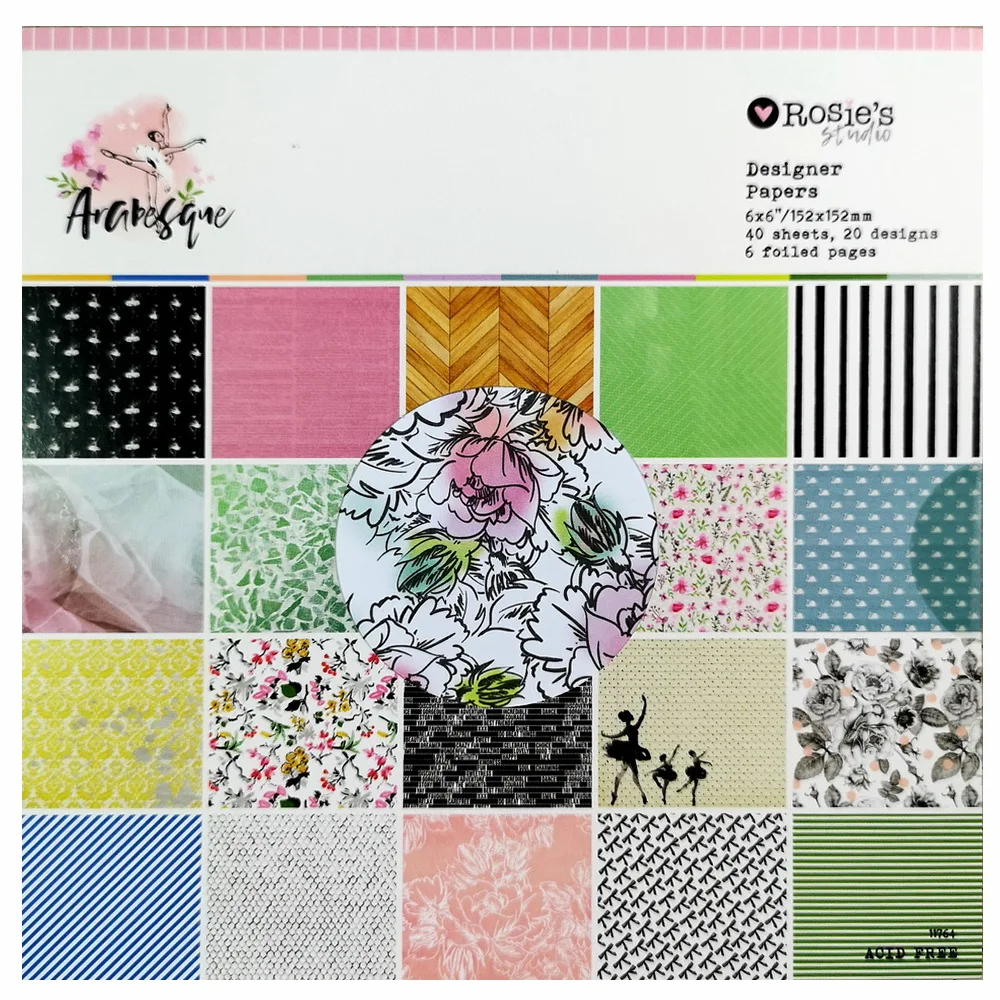 CRZCrafter 6" x 6 Inch Scrapbooking Paper Pattern Pad 40 Sheets Crafts Papers Background Pack Acid Free Embellishments 152x152mm
CRZCrafter 6" x 6 Inch Scrapbooking Paper Pattern Pad 40 Sheets Crafts Papers Background Pack Acid Free Embellishments 152x152mm