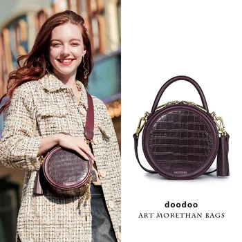 Quenya Vintage Leather Round Designer Crossbody Bag For Women PU Leather Women Shoulder Bag Ladies Small Handbags Mini Tote Bag 
Quenya Vintage Leather Round Designer Crossbody Bag For Women PU Leather Women Shoulder Bag Ladies Small Handbags Mini Tote Bag