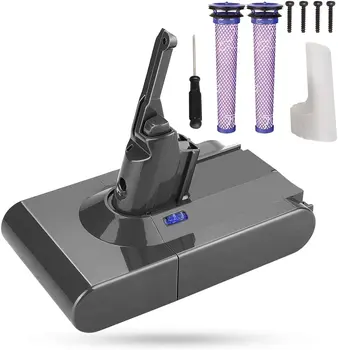 4.0Ah 21.6v Li-ion Battery Replacement for Dyson V8 Absolute Animal Fluffy Vacuum Cleaner + 2 Filters and Screwdriver
4.0Ah 21.6v Li-ion Battery Replacement for Dyson V8 Absolute Animal Fluffy Vacuum Cleaner + 2 Filters and Screwdriver