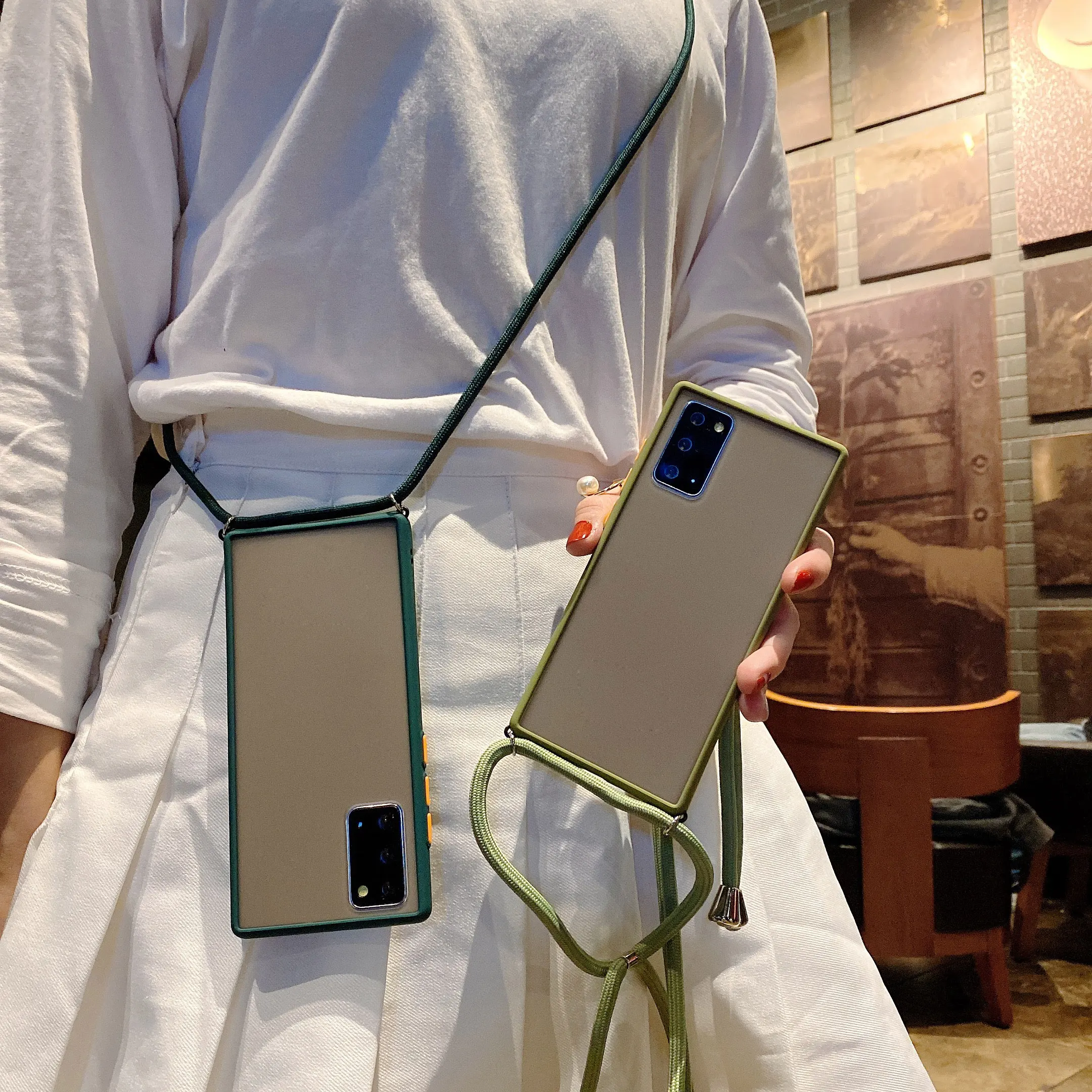 Ожерелье ремешок чехлы для OnePlus 8 7T 7 Pro Nord 6T 6 Чехол кросс-боди цепь One Plus чехол