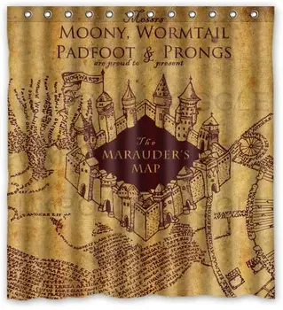 Jennifer Waterproof Decorative Marauder's Map Harry Shower Curtain 
Jennifer Waterproof Decorative Marauder's Map Harry Shower Curtain