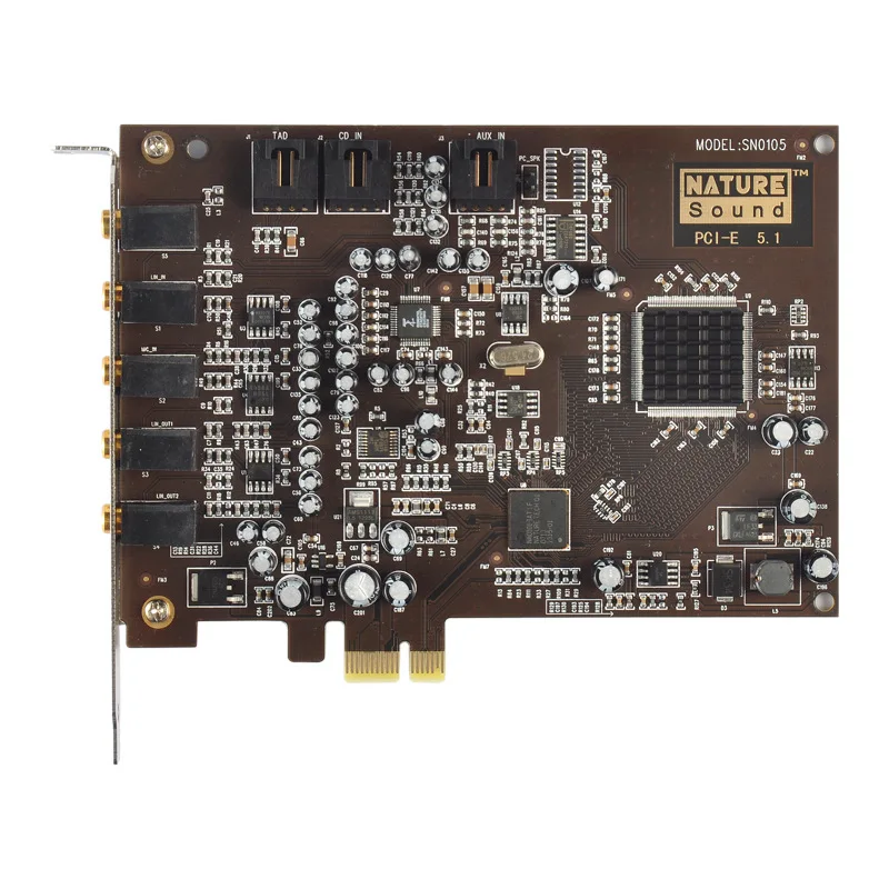 5.1SB0105 Small Card Slot Built-in Sound Card Desktop PCI-E 5.1 Shout Wheat Singing Effect
5.1SB0105 Small Card Slot Built-in Sound Card Desktop PCI-E 5.1 Shout Wheat Singing Effect