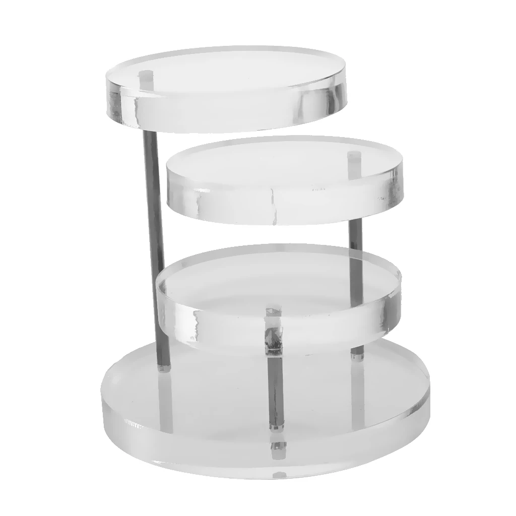 3 Tiers Jewelry Display Rack Bracelet Ring Stand Organizer Acrylic Holder Decoration for Home Counter 3 Tiers Jewelry Display Rack Bracelet Ring Stand Organizer Acrylic Holder Decoration for Home Counter
